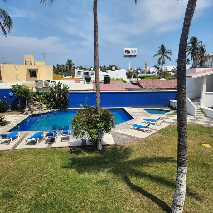 Magnifico Departamento, Cocina Equipada, 2 Recamaras 2 Banos , Hasta 6 Personas, 3 Albercas, Playa A 50 Mts Wifi, Aire Acondicionado Apartman Manzanillo Kültér fotó