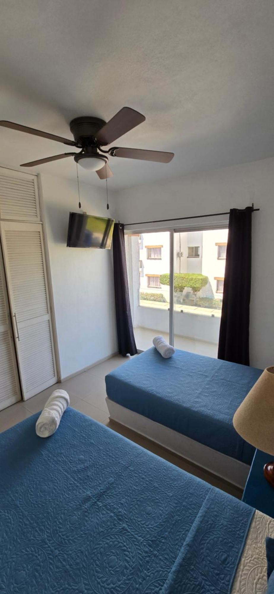 Magnifico Departamento, Cocina Equipada, 2 Recamaras 2 Banos , Hasta 6 Personas, 3 Albercas, Playa A 50 Mts Wifi, Aire Acondicionado Apartman Manzanillo Kültér fotó